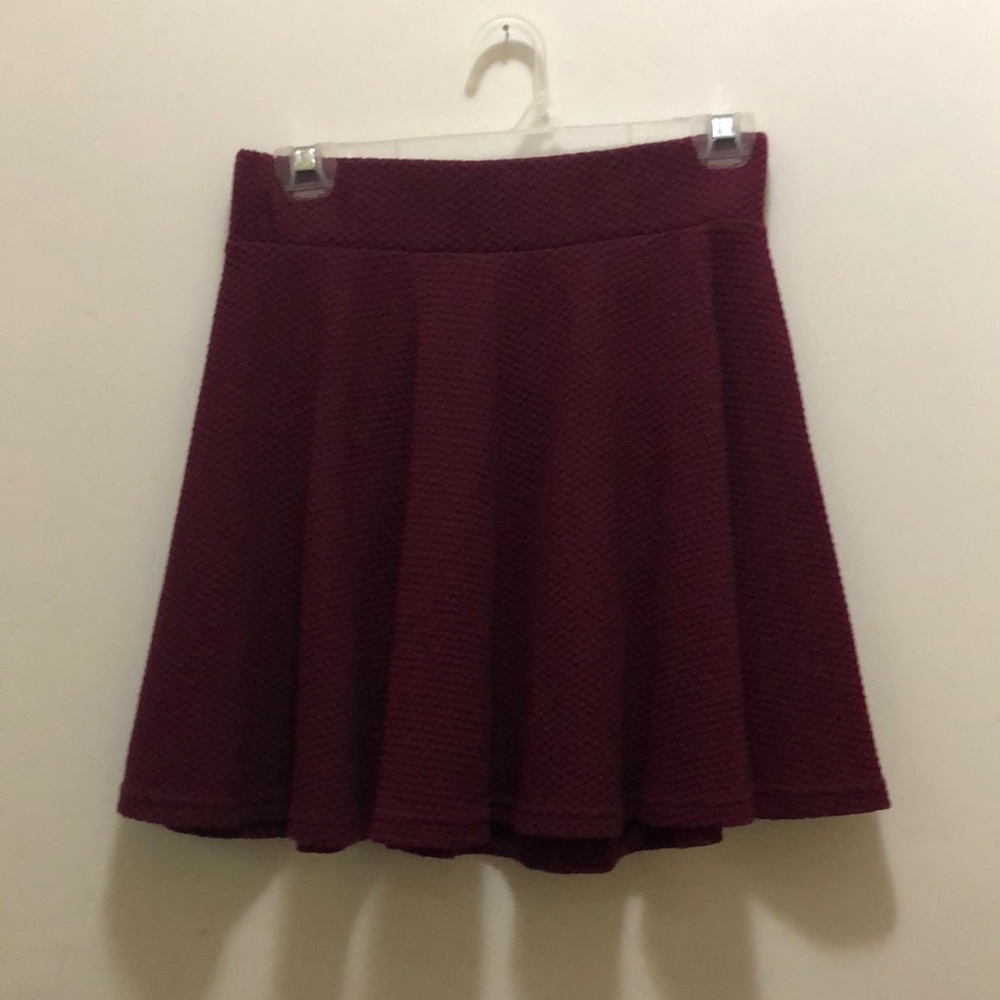 Maroon skater skirt
